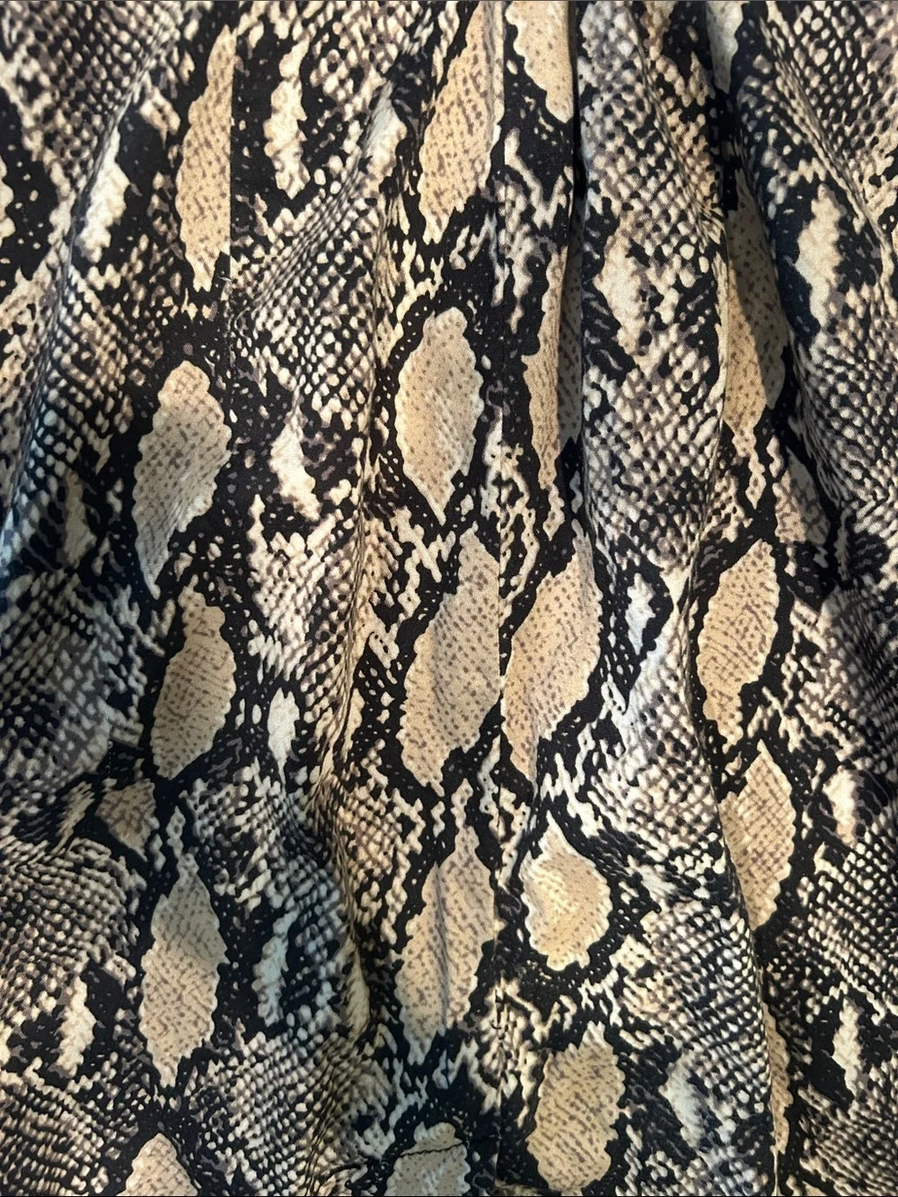 Y2K Tripp NYC Vintage Snakeskin Printed Corset Lined Strapless Midi Size Medium - Picture 5 of 11
